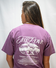 Load image into Gallery viewer, Spread the Love DareToWander Plum Tee