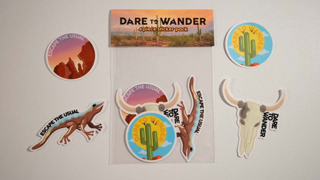 Sonoran 4 Piece Sticker Pack (FREE SHIPPING)