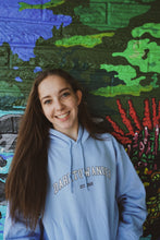 Load image into Gallery viewer, Blue College Hoodie -ALMOST GONE!
