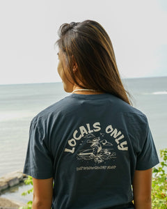 Locals Only Tee - Indigo Blue (FREE SHIPPING)